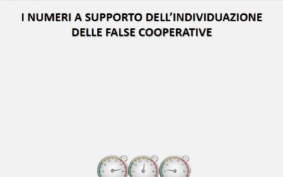 Attività produttive e Legalità. Un algoritmo per individuare le false cooperative